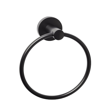 Sure-Loc Hardware Sure-Loc Hardware Lugano Towel Ring, Flat Black LG-TR1 FBL